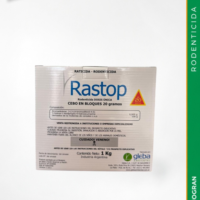 RASTOP  * 1 KG (CEBO DE 20 G)