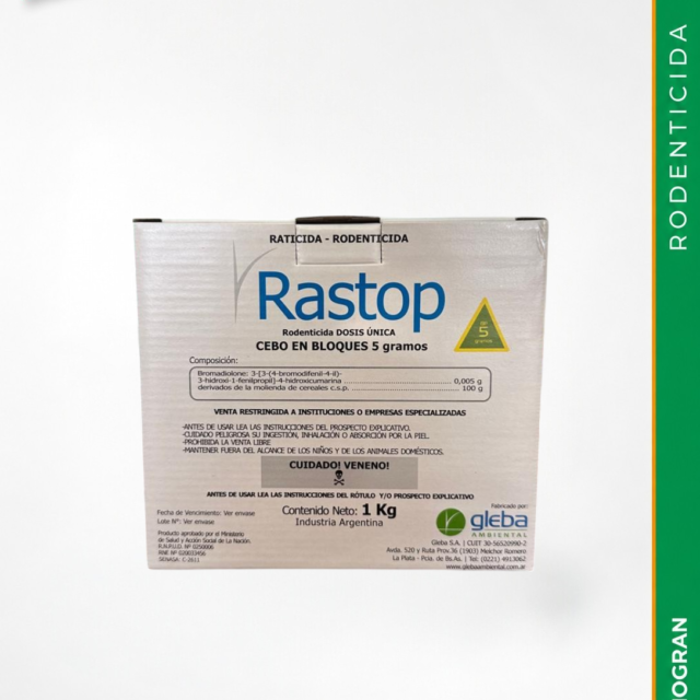 RASTOP  * 1 KG (CEBO DE 5 G)